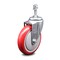Service Caster 5 Inch Red Polyurethane Wheel Swivel 10mm Threaded Stem Caster SCC SCC-TS20S514-PPUB-RED-M1015 - alternate 1